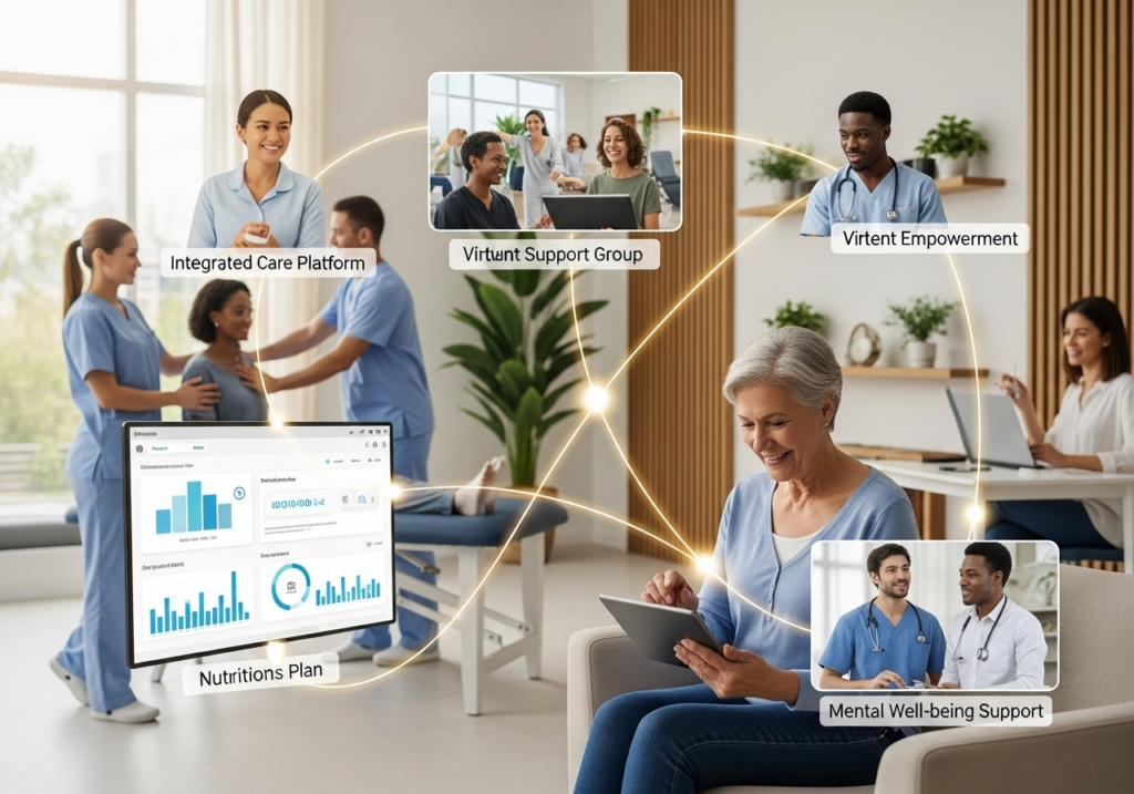 Nowoczesna opieka nad chorobami przewlekłymi – pacjent odzyskuje kontrolę dzięki zintegrowanym filarom systemu i wsparciu psychologicznemu