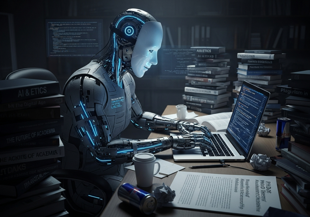 Zamaskowany algorytm piszący doktorat za człowieka – obraz współczesnego kryzysu akademickiej autentyczności