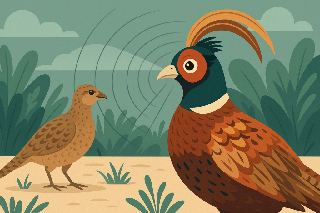 Koszt doboru płciowego u bażantów: jak ozdobne pióra ograniczają pole widzenia samców?