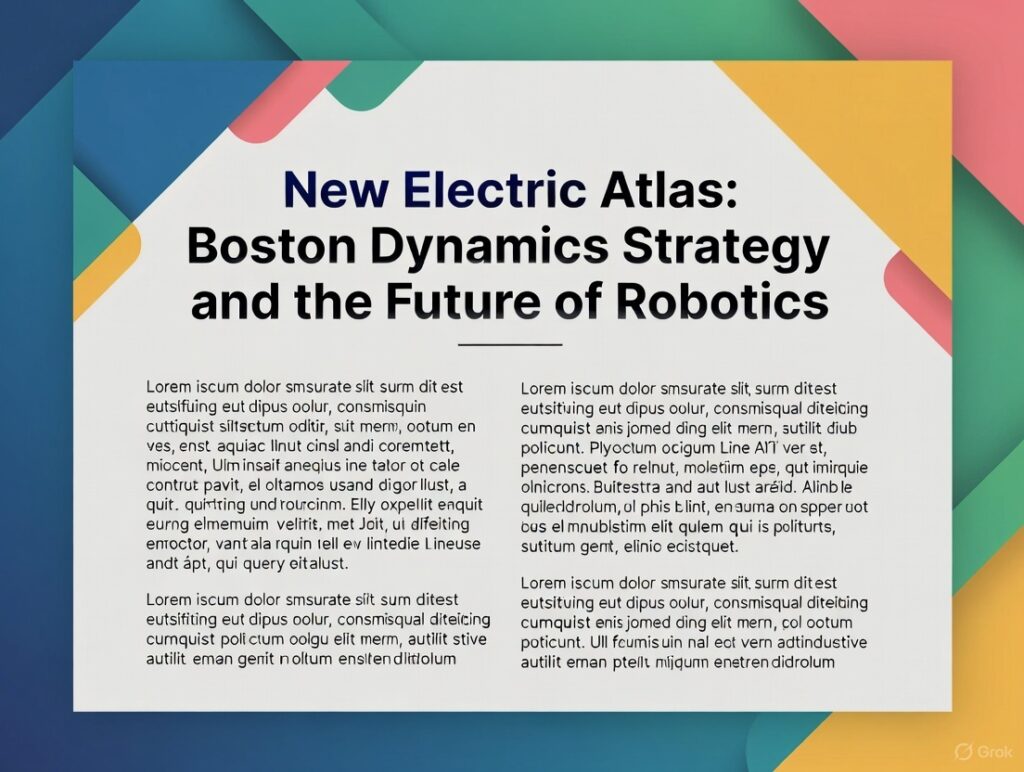 Nowy elektryczny Atlas: Strategia Boston Dynamics i przyszłość robotyzacji